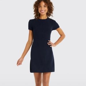Draper James Sailor Button Dress Nassau Navy S
